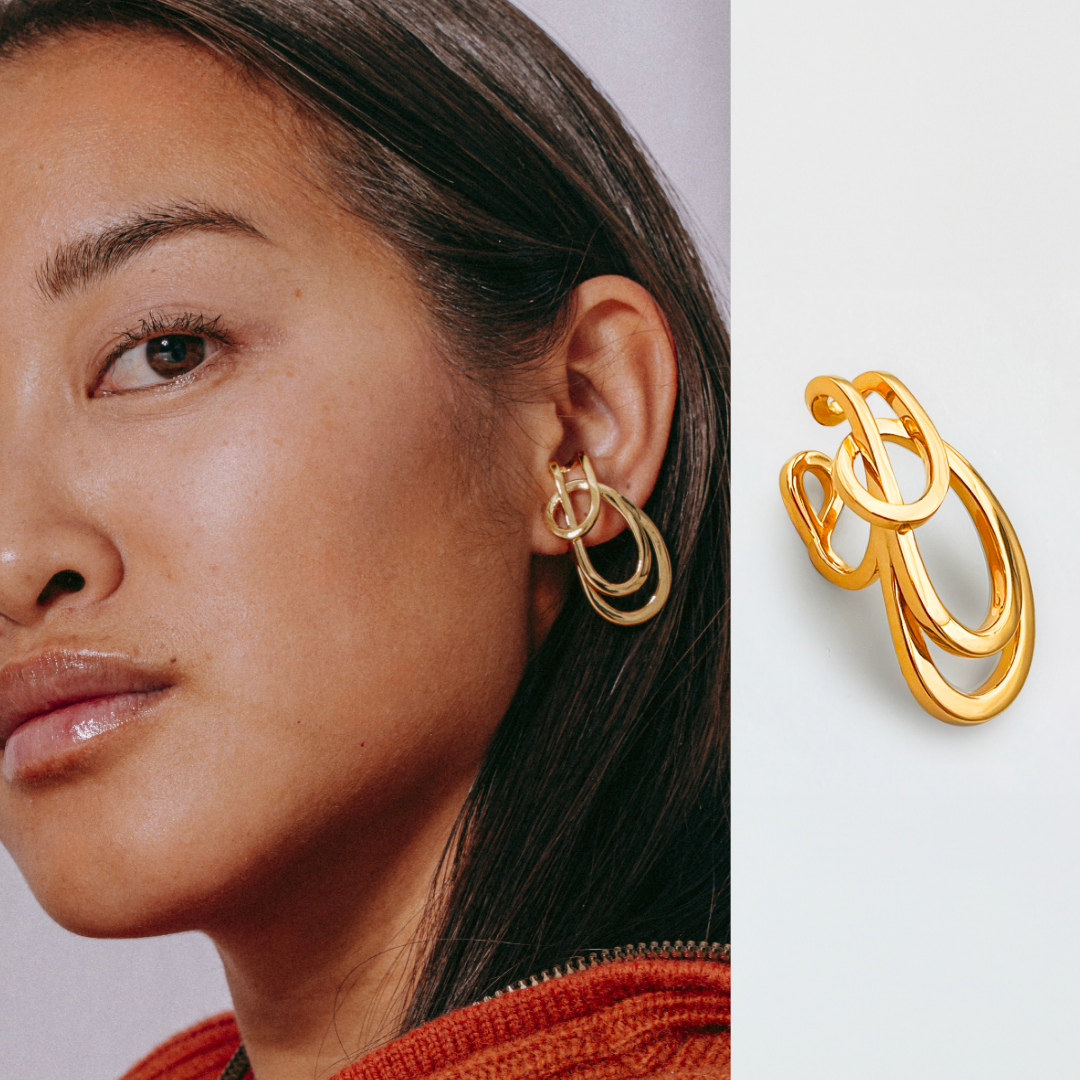 TRIPLE LOOP EARRING