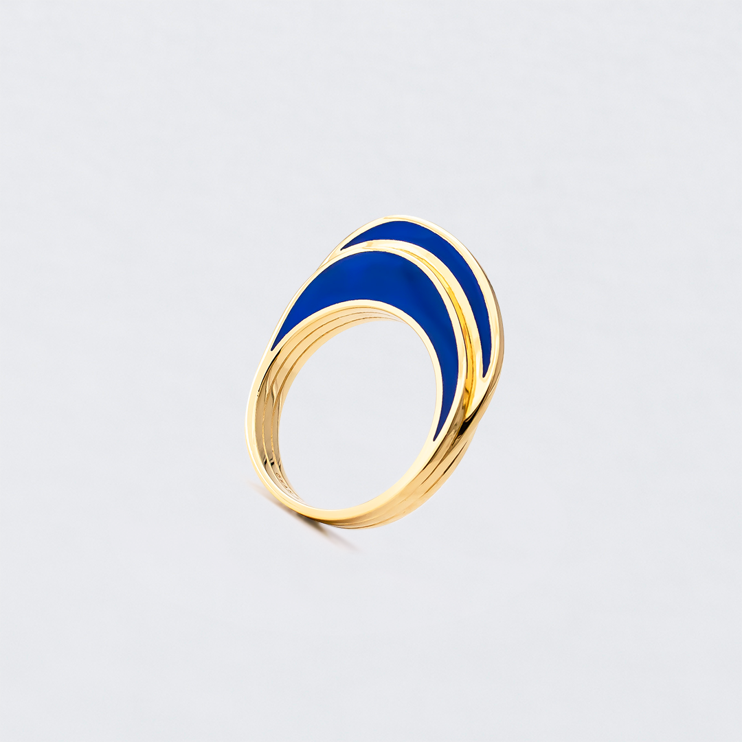 NAMI RING 3 RING / BLUE LACQUERED