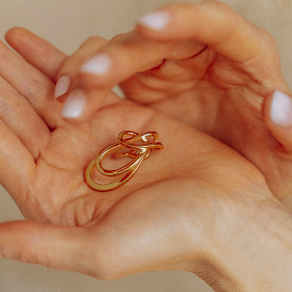 TRIPLE LOOP EARRING
