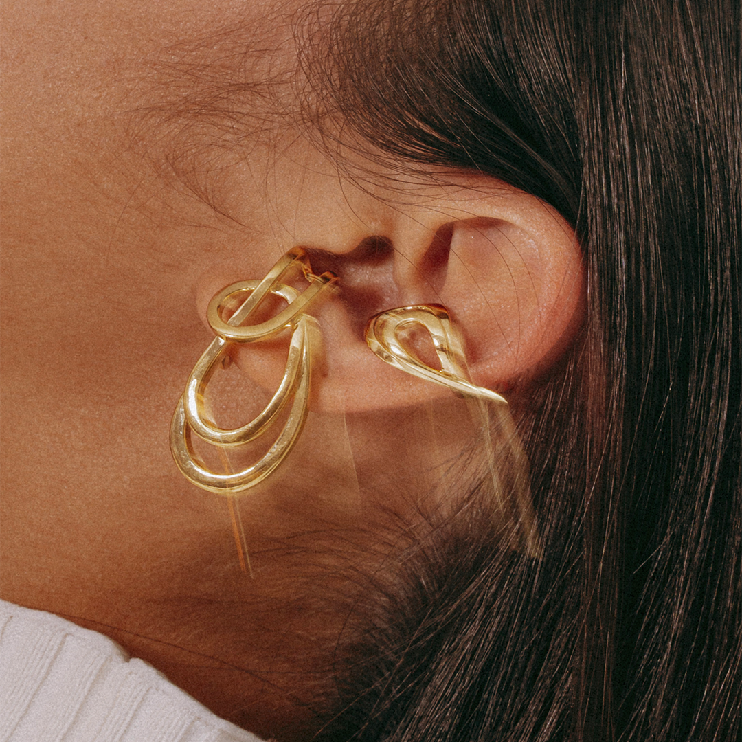 TRIPLE LOOP EARRING