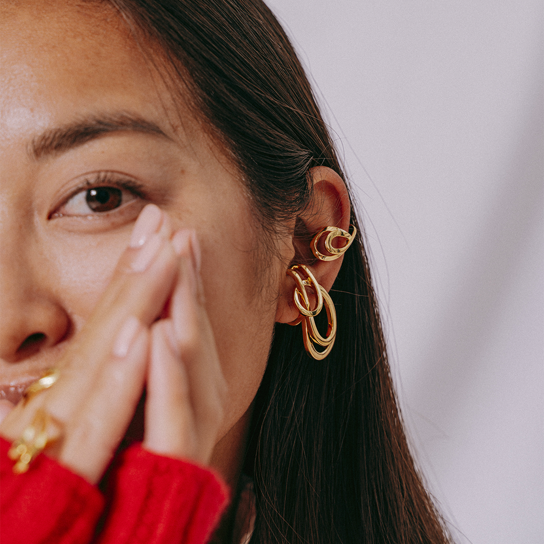 TRIPLE LOOP EARRING