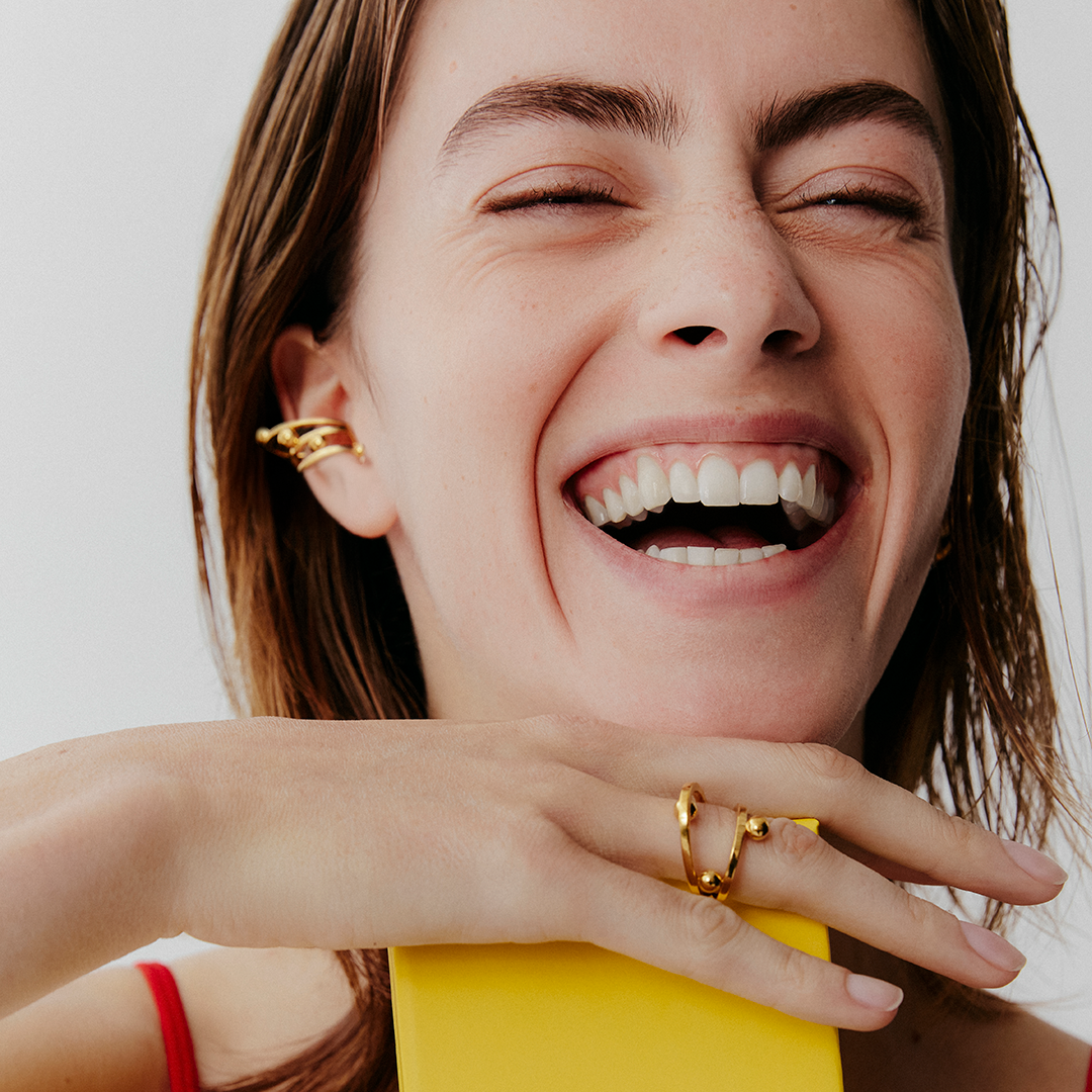 YŪGI 3-RING EARRING