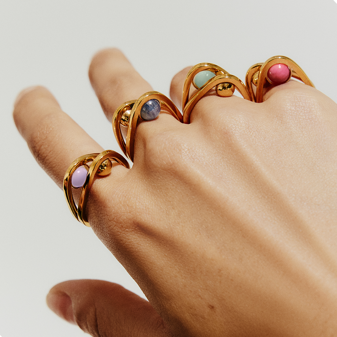 BAGUE NIJI 2 ANNEAUX