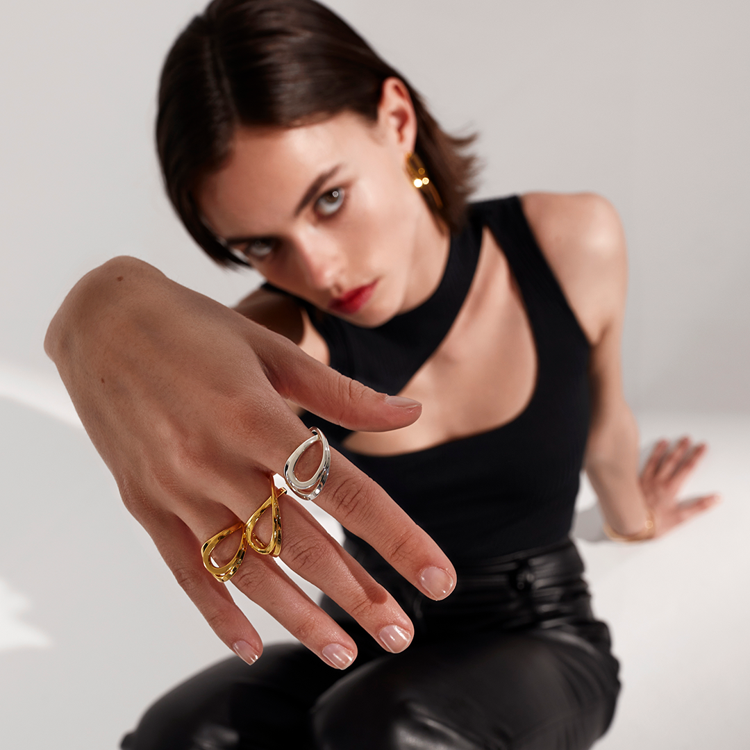 BAGUE OUVERTE KIRA DUO