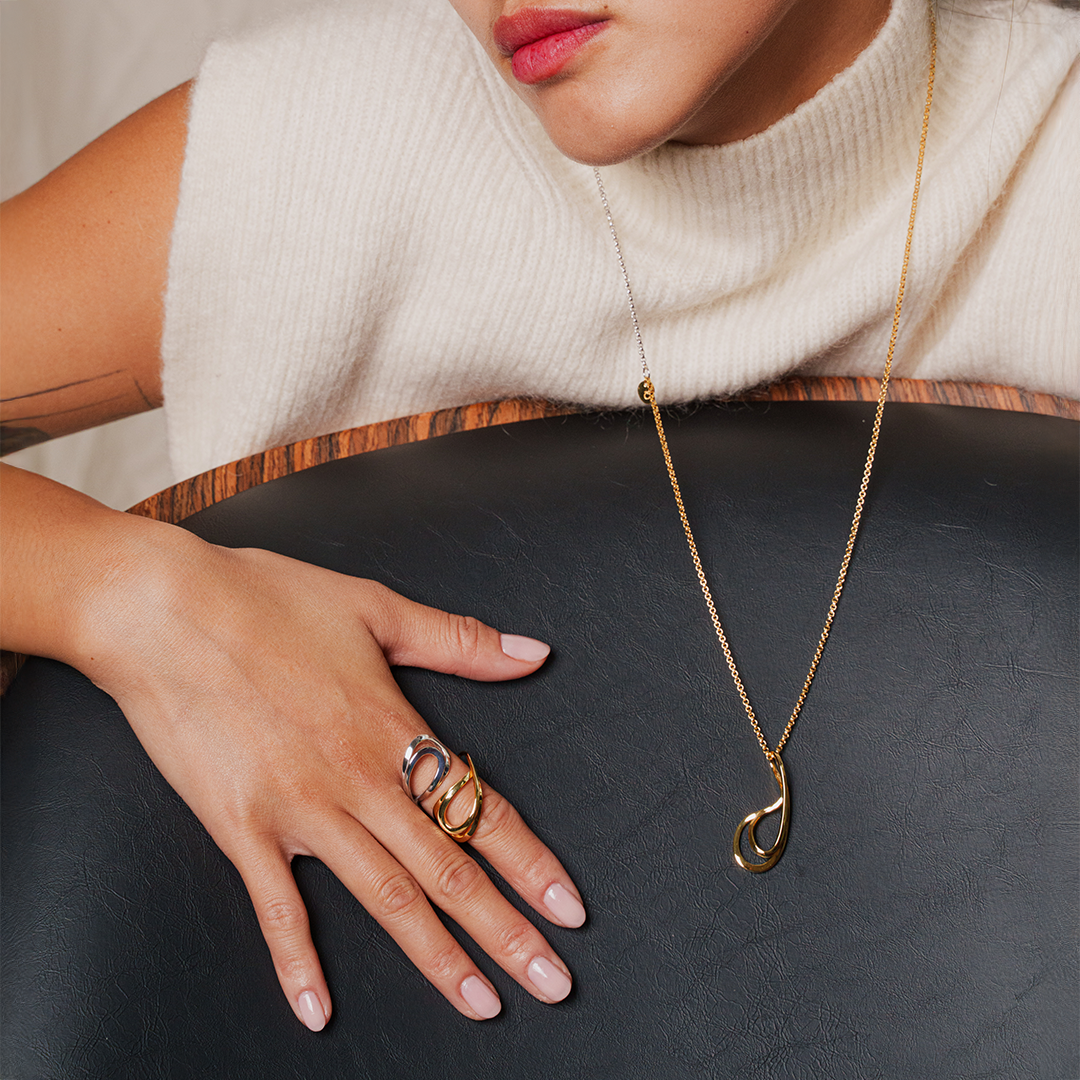 TWO-TONE KIRA PENDANT