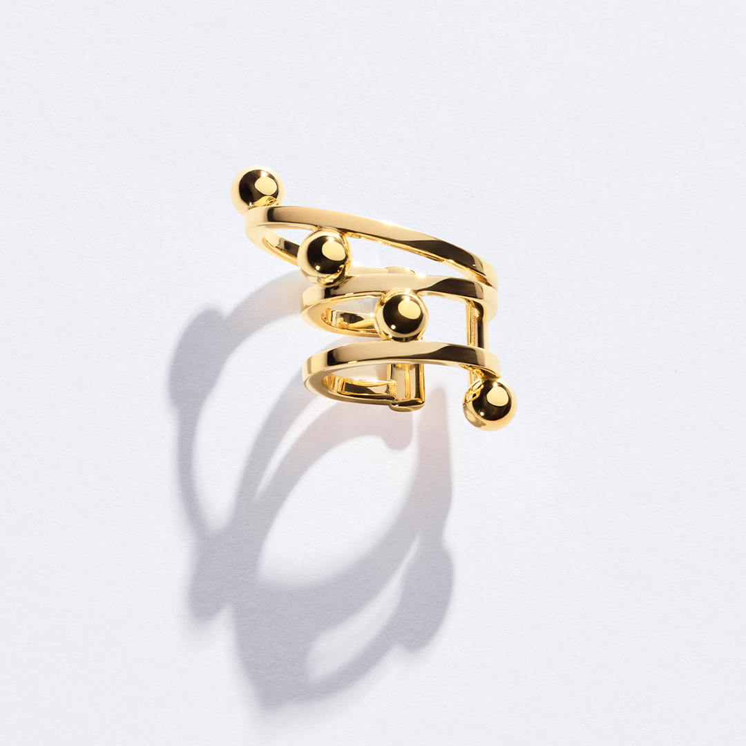 YŪGI 3-RING EARRING