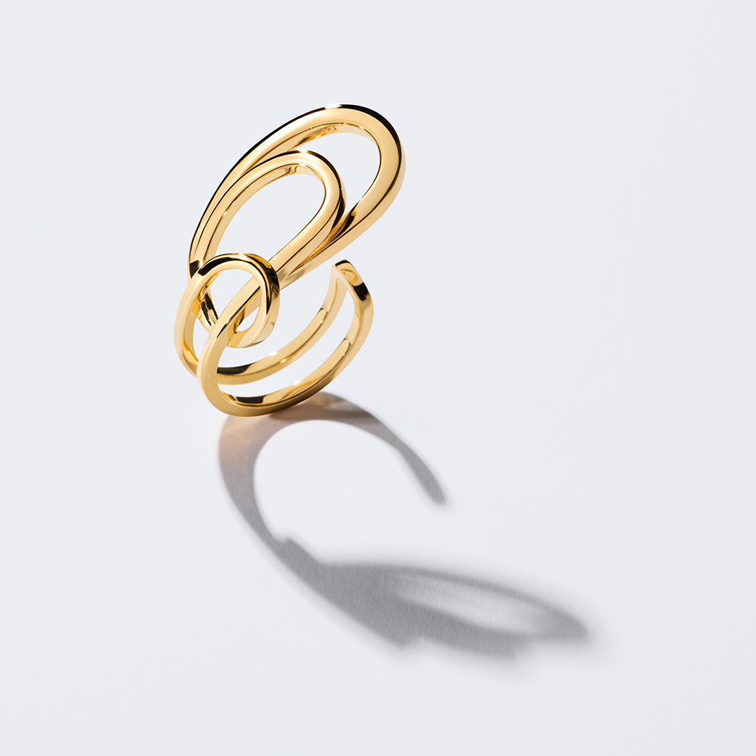TRIPLE LOOP RING