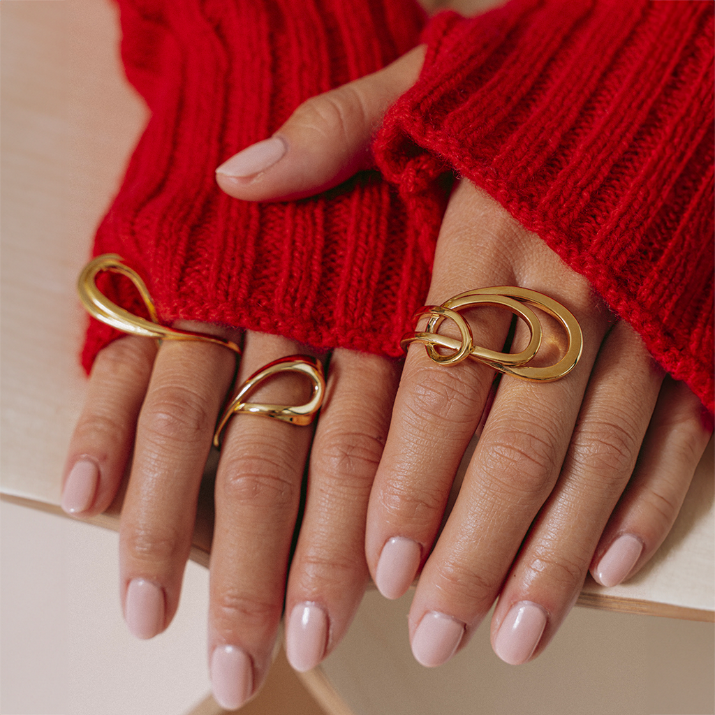 TRIPLE LOOP RING