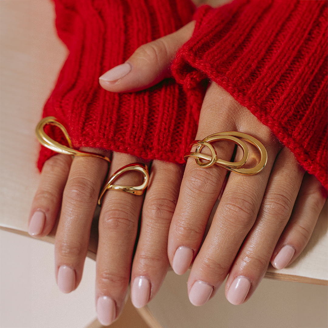 TRIPLE LOOP RING